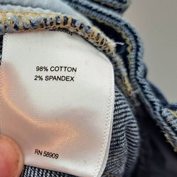 A Loves A Women's High Waist Straight Leg Cropped Jeans with Raw Hem size 27 - Picture 6 of 7